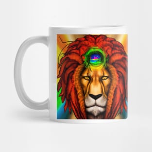 Third eye lion Mug